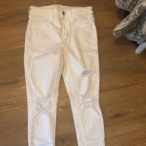 American Eagle Outfitters Light Cream Jeans